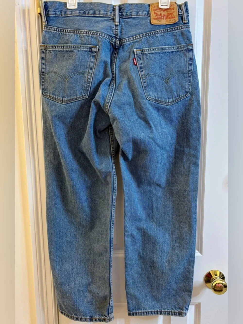 Levi’s 550 Relaxed Fit Straight Jeans Medium Wash 34x29 5-pocket streetwear 90s
